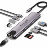 LEMORELE 10-Port USB C Hub Dock Station with 4K HDTV, 30Hz, PD100W Fast Charging, SD/TF Card Reader, Type-C Adapter for Laptop, Smartphone, Tablet, USB C Hub Dock Station